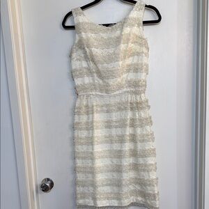 Vintage 50s Homemade Cream Lace Dress